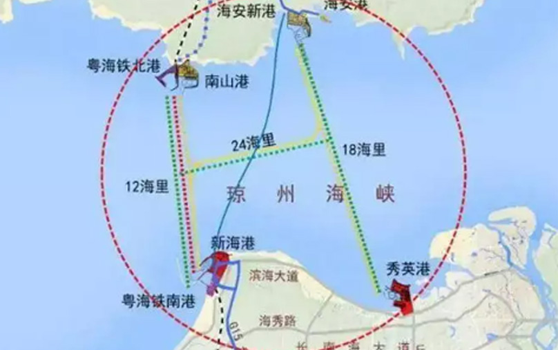 琼州海峡航线覆盖案例